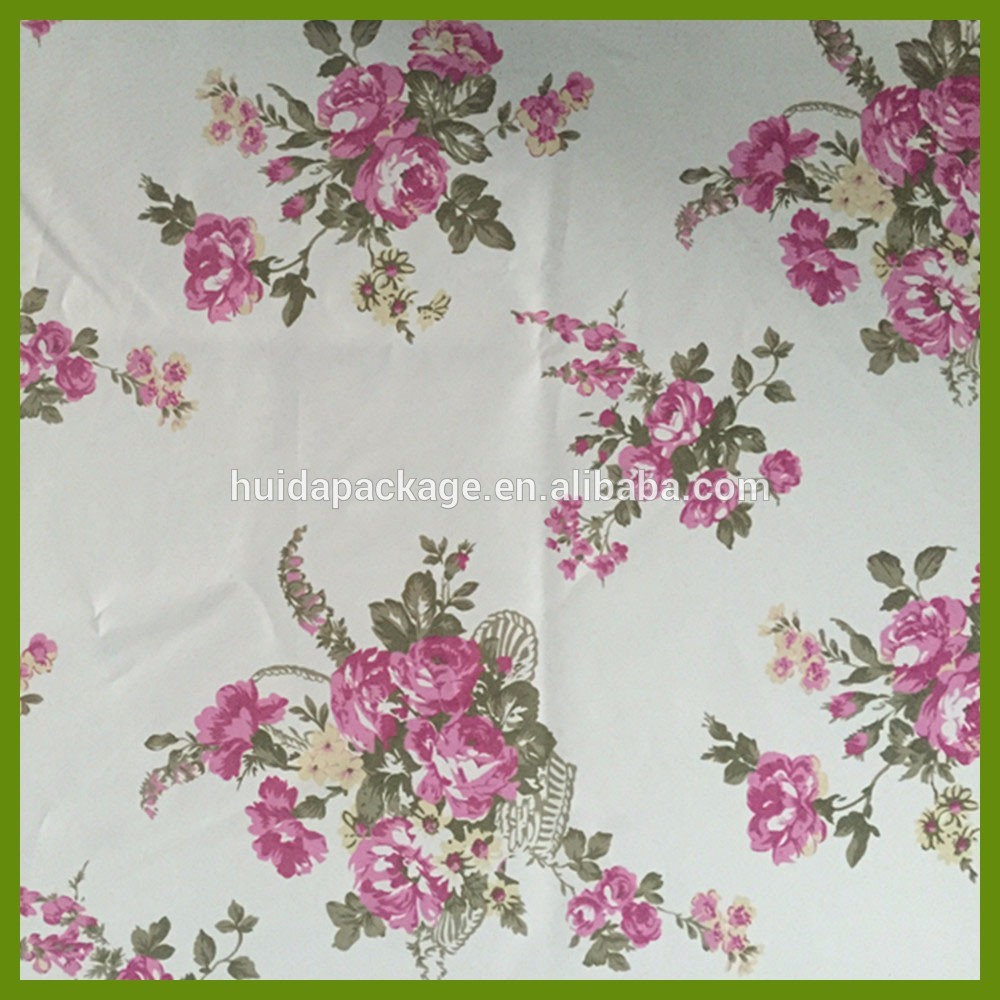 Colorful flower design printed tablecloth made of 100% polyester table decration cloth