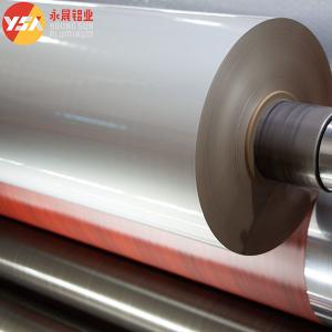 China AL+PET+PVC Wood Grain Insulation Aluminium Polyester Laminating Film wholesale
