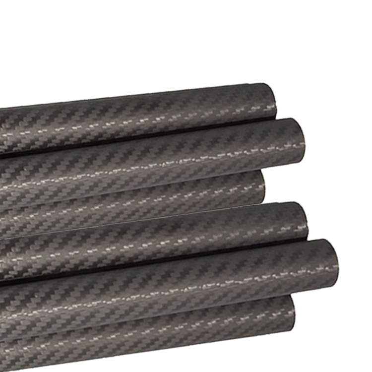 Production Leadtime 35-45 Days 40mm OD Round Carbon Tube 3.5m Matte Carbon Fiber Tube
