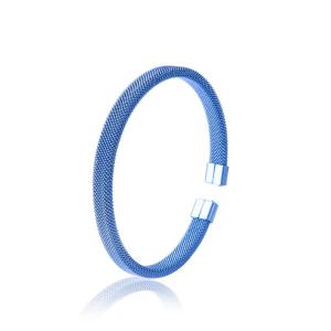China Boho Style Stainless Steel Friendship Bracelets Light Blue EU Standard wholesale