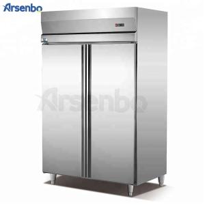 China SS304 Double Door Kitchen Fridge Freezer 1100L 1360L Practical wholesale