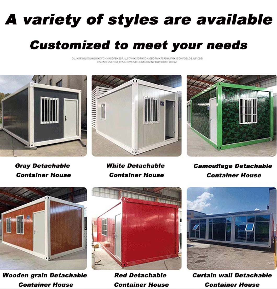 20ft Container Home Prefabricated House Mobile Office Container Houses Flat Pack Container House made of Sandwich Panel