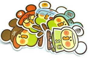 China UV Proof Die Cut Printed Cartoon PVC Vinyl Stickers wholesale