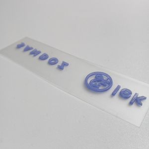 Matte Silicone Heat Transfer Logo Flat Screen Printing Logo Customized