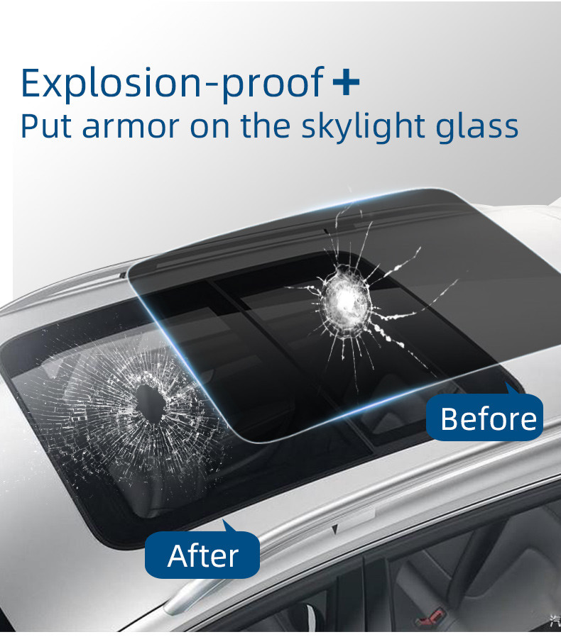 Explosion-proof Protective TPU Sunroof PPF Auto Windshield Glass Window Tint Solar Film Car Roof Skylight Film