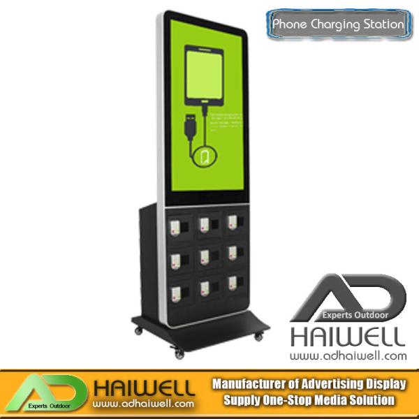 China Supplier Commercial Phone Mobile Charging Station Digital LCD Signage