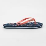 Womens Flowers Printed Water Resistant EVA Flip Flop With Thick Sole
