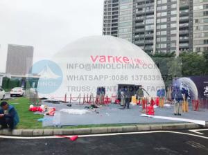 China 20m Heat Proof Aluminium Geodesic Dome Tent UV Resistant wholesale