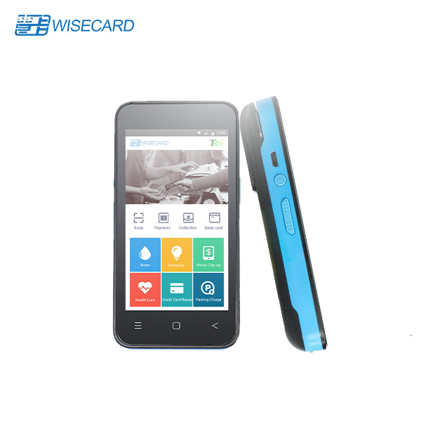 Magnetic IC Card Reader Android POS Terminal , GPRS QR Code POS Terminal