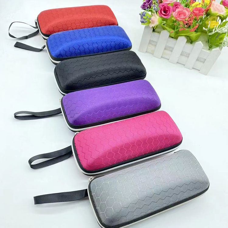 Portable Leather Metal Glasses Case Easy To Carry Customization