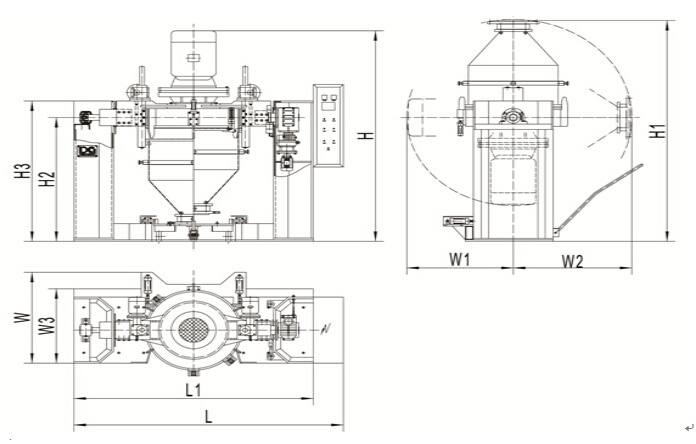 Degold Cm 50liters Automatic Container Mixer