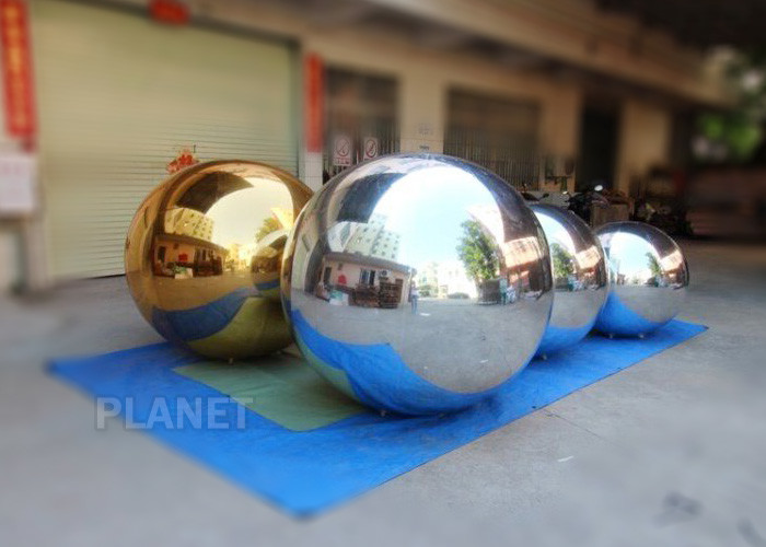 Reusable Blow Up Mirror Ball Ornament Hanging Balloons High Tear Strength