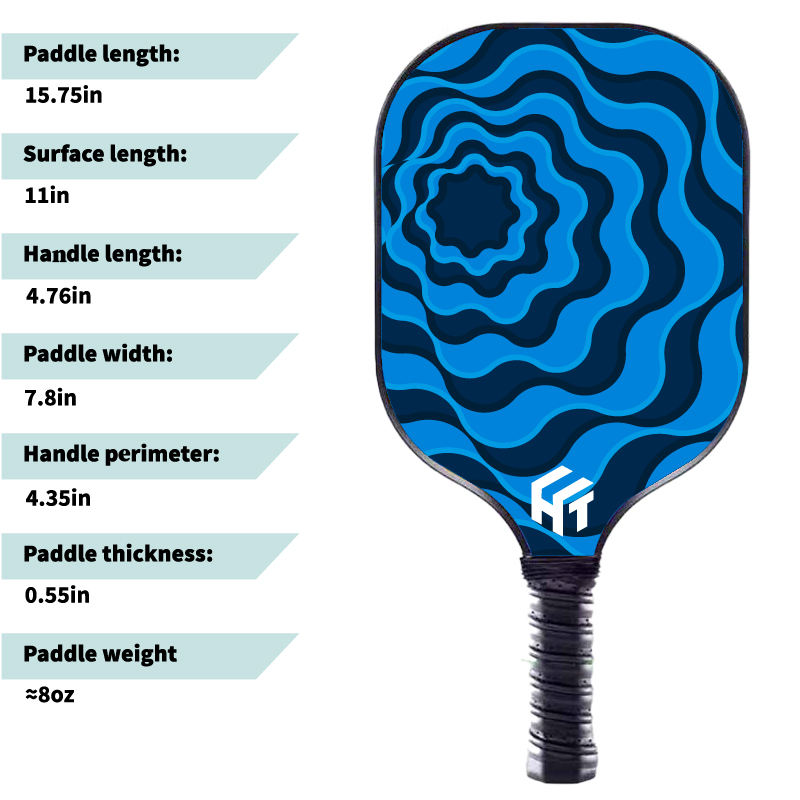 16mm High Heat Resistant PP Honeycomb Core Pickleball Paddle with Lightweight Glass Fiber
