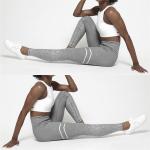 Womens High Waisted Gym Leggings Sequin Glitter Running Gym Stretch Sport Pants