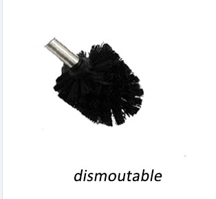 Multi - Function Hotel Stainless Steel Toilet Brush Holder Set Standing 401 Stainless Steel