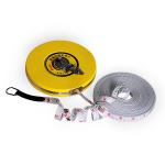 Rewinding Compact Survey Tape Measure 165' 50m Glass Fibre Material