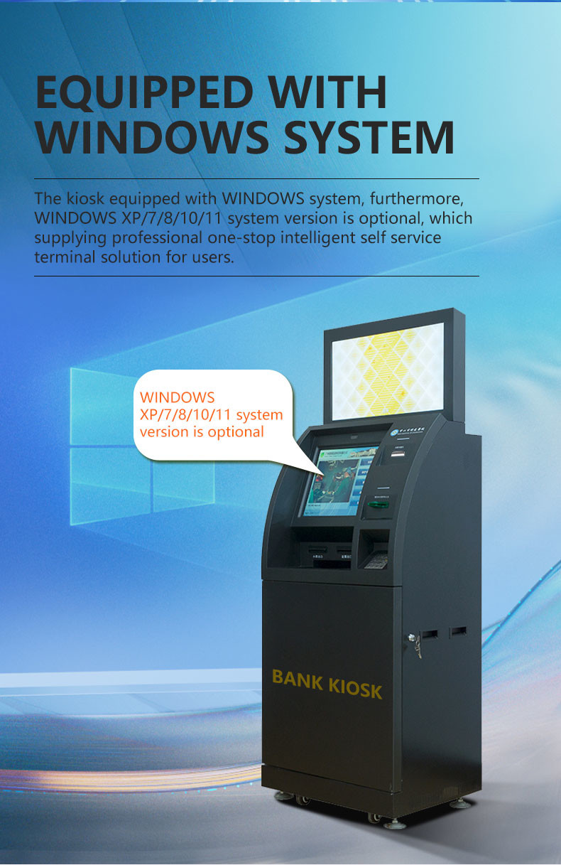 Cash Dispensing And Deposit Retail Store Payment Deposit Terminal Self Service Kiosk
