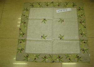 China Natural Linen Decorative Table Cloths , Diamond Shape Restaurant Table Cloth wholesale