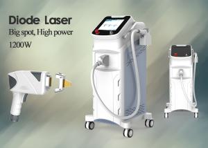 China Full Body Diode Laser Hair Removal Machine 1200W High Power 10 * 15mm 15 * 30mm Spot Size wholesale