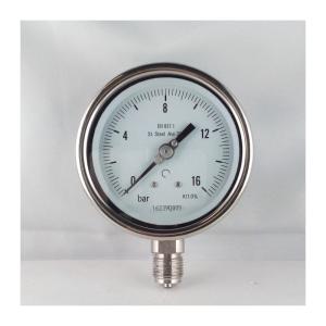 China Glycerin Filled Stainless Steel Pressure Gauge Manometer 70 Bar wholesale