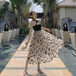 China Halter Neck A Line Womens Vacation Dresses wholesale