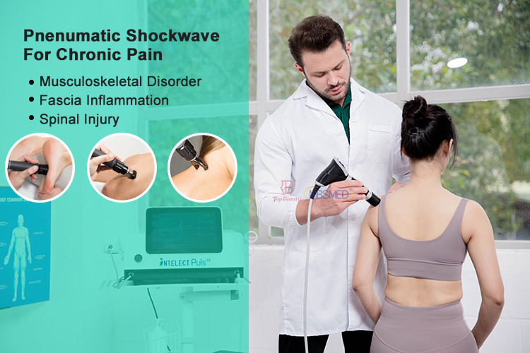Ultrasound Extracorporeal Shockwave Deep Vibration Pain Relief Machine