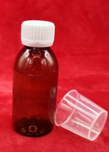 China Brown 120ml Pharmaceutical PET Bottles For Syrup Low Light Transmission  wholesale
