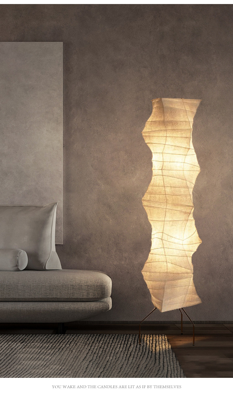 Japanese Designer paper Chandelier Simple Art Living Room Bedroom Akari Chandelier(WH-MI-373)