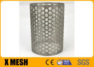 China Customize 200mm Perforated Stainless Steel Cylinder With Round Hole wholesale
