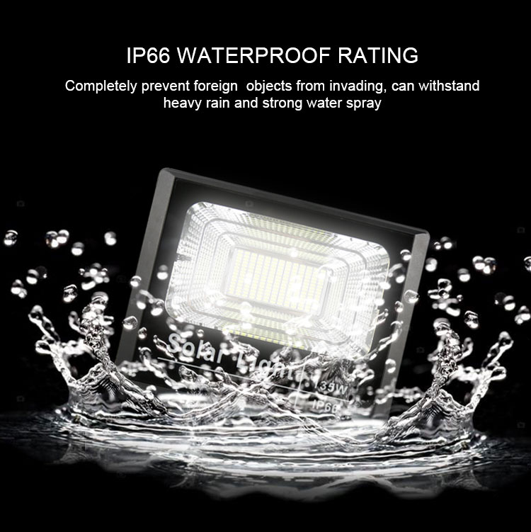 2500lm RA80 3000K Waterproof Solar Outdoor Flood Light