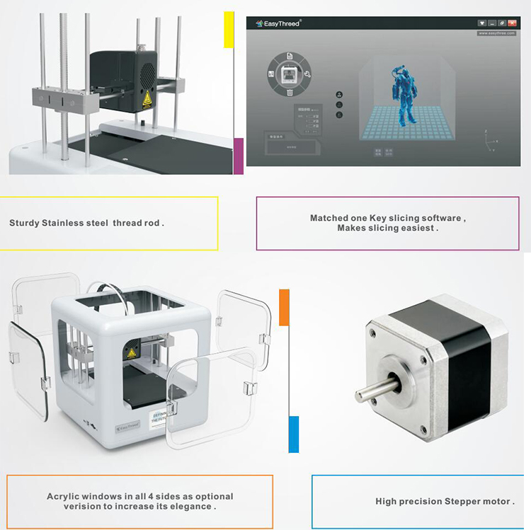 Christmas Gift Childrens 3D Printer Make Any Models Automatic Grade