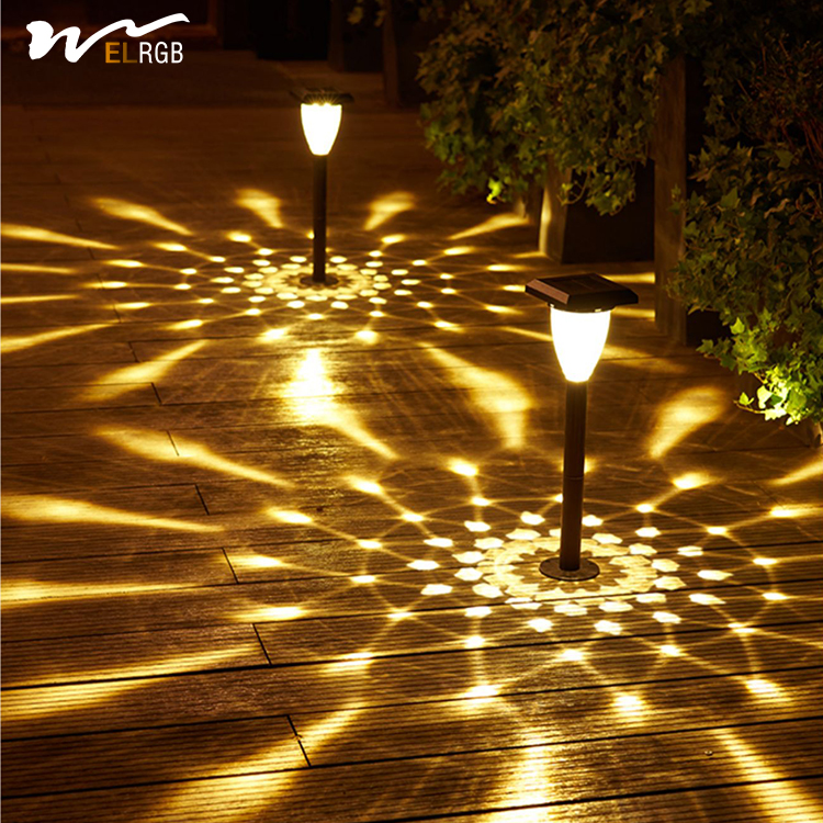 Waterproof ABS Material Solar Lawn Lights for Garden Landscaping and Home Atmosphere