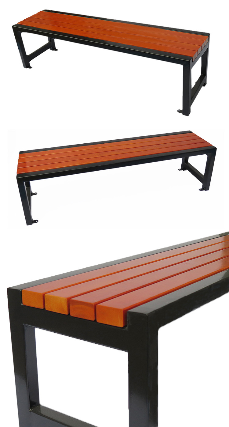 OHSAS18001 1400*400*450mm Cast Iron And Wood Garden Bench