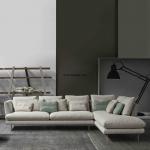 Italian style Modern living room furniture sofa L shaped sofa sectional with