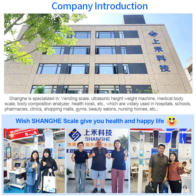 SH-300 Human Weight Scale Health Checkup Digital Height and Weight Coin Operated BMI Machine Scale