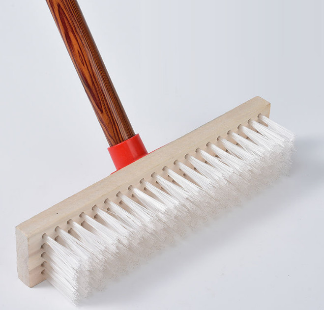 Wooden Handle Nylon Floor Brush Floor Cleaning Bathroom Kitchen Carpet Cleaning Brush