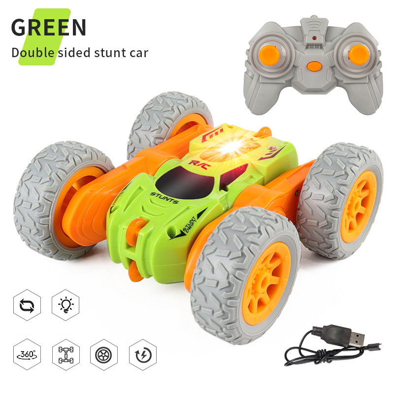 High Speed 4WD Electric RC Car 2.4GHz Stunt Race Double Sided 360 Rotation Off Road Toy