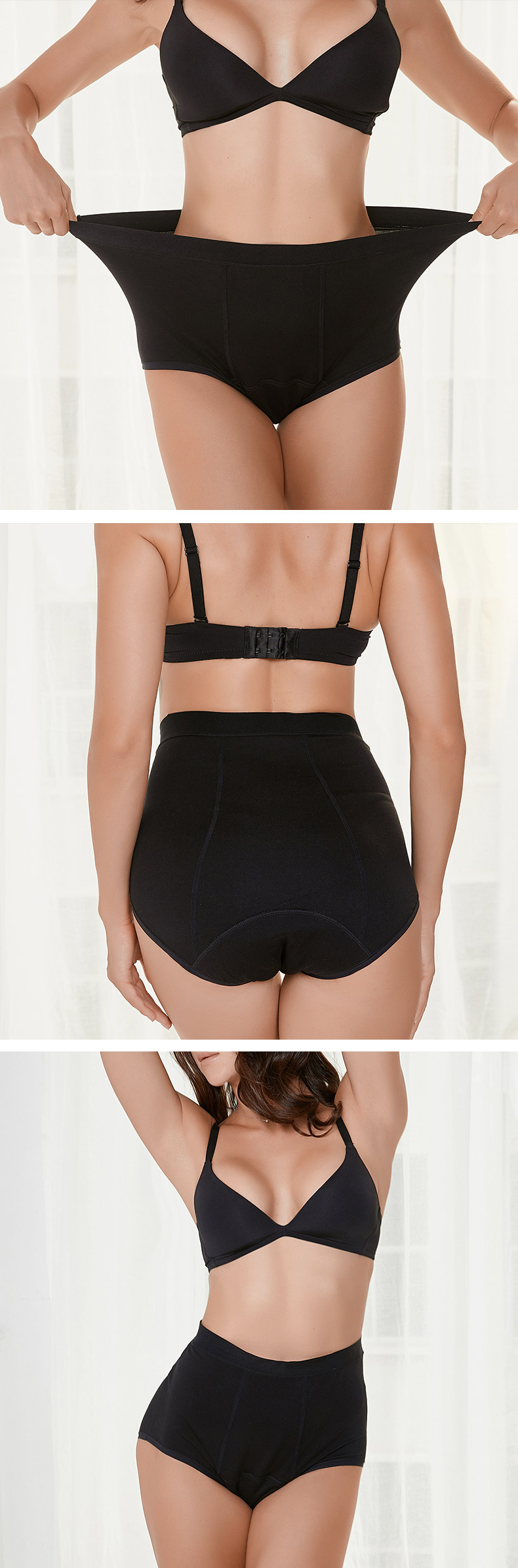 4 Layers Leak Proof Heavy Days tummy control period panties High Waist postpartum Waterproof