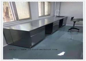 China Multifunctional Stainless Steel Lab Bench Waterproof 3000x1500x850mm wholesale