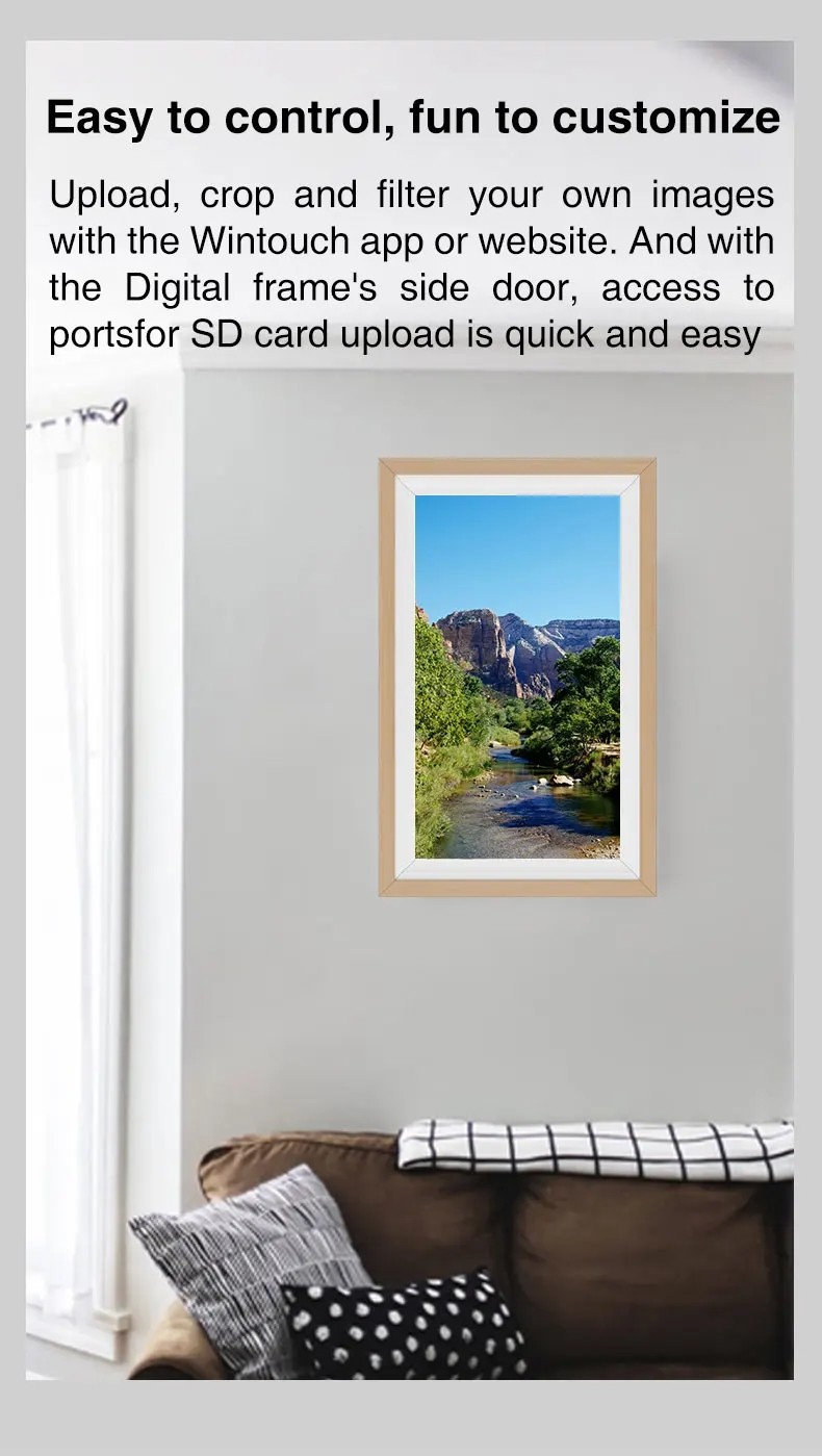 21.5 24 27 32 Inch Digital Photo Frame 1920 X 1080 For Home Wall Mount