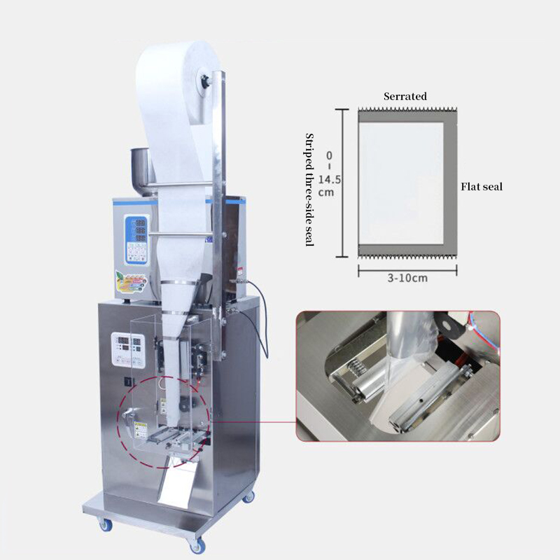 Coffee Grain Small Vertical Pouch Multi Function Packing Machine 550W 145cm BOPP