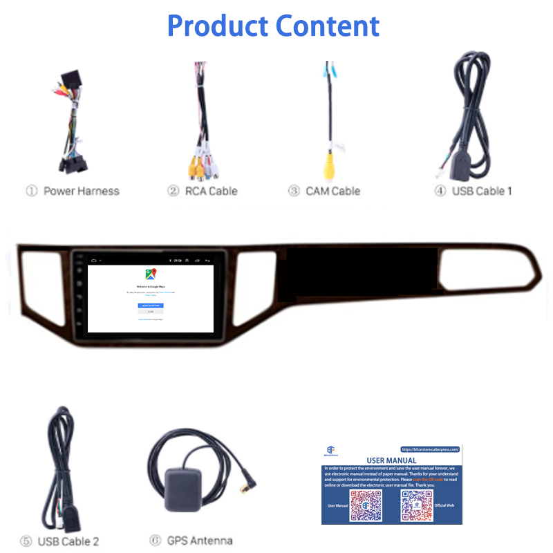 9 Inch Android 10.0 Car Radio OEM Double Din Mp5 Car Media Player