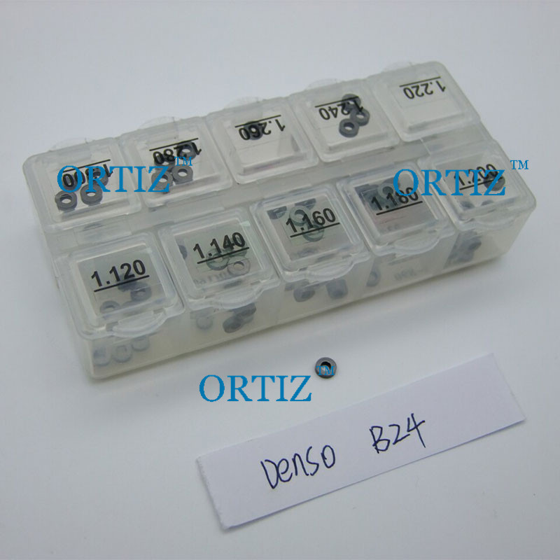 ORTIZ calibration shim Denso common rail adjusting gasket kit B24 size 1.12mm-1.300mm