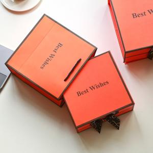 China Pre Wrapped Cardboard Flip Top Gift Boxes With Magnetic Catch wholesale