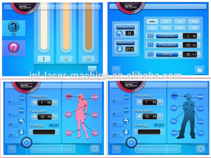 Permanent diode laser hair removal machine for Spa or Salon use