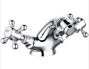 China Brass Double Handle Chrome Finish Bidet Tap with Ceramic Valve T8033 wholesale