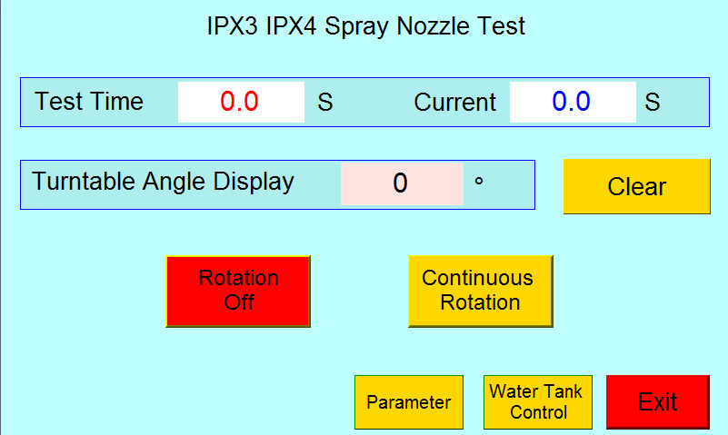 60Hz 800L Water Tank Spray Nozzle Test System IP Test Equipment
