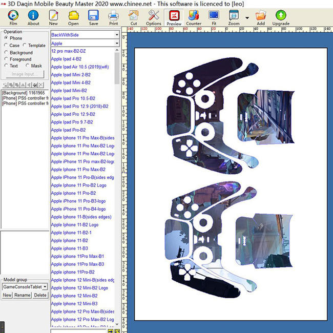 Smart DAQIN Laptop Skin Sticker Cutting Machine With Design Software Laptop Skin Machine