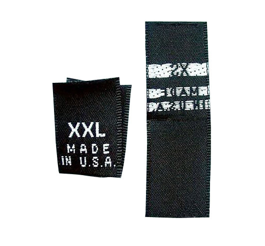 Custom Avery Full Size Labels In Roll For Clothing Shirt Woven Size Tags Factory