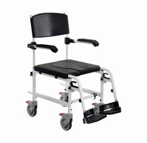 China Stainless Commode Chair With Wheels OEM Portable Toilet For Elderly wholesale